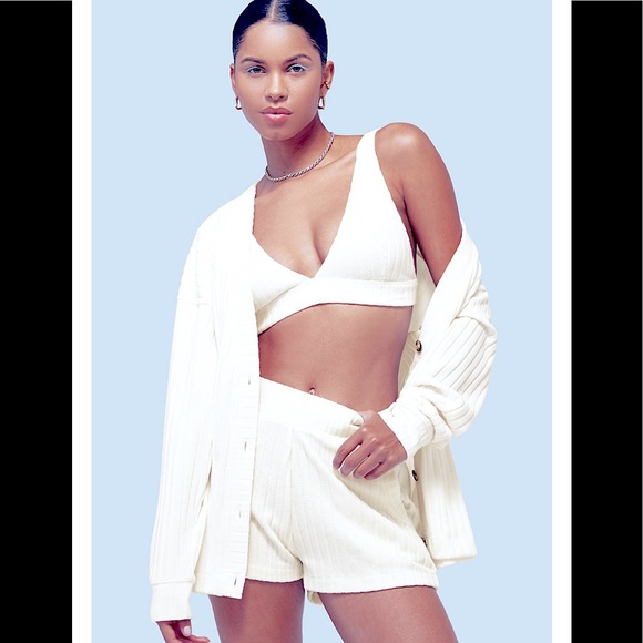 ALO Yoga Sweaters - Alo Ribbed Take Comfort Cardigan in white